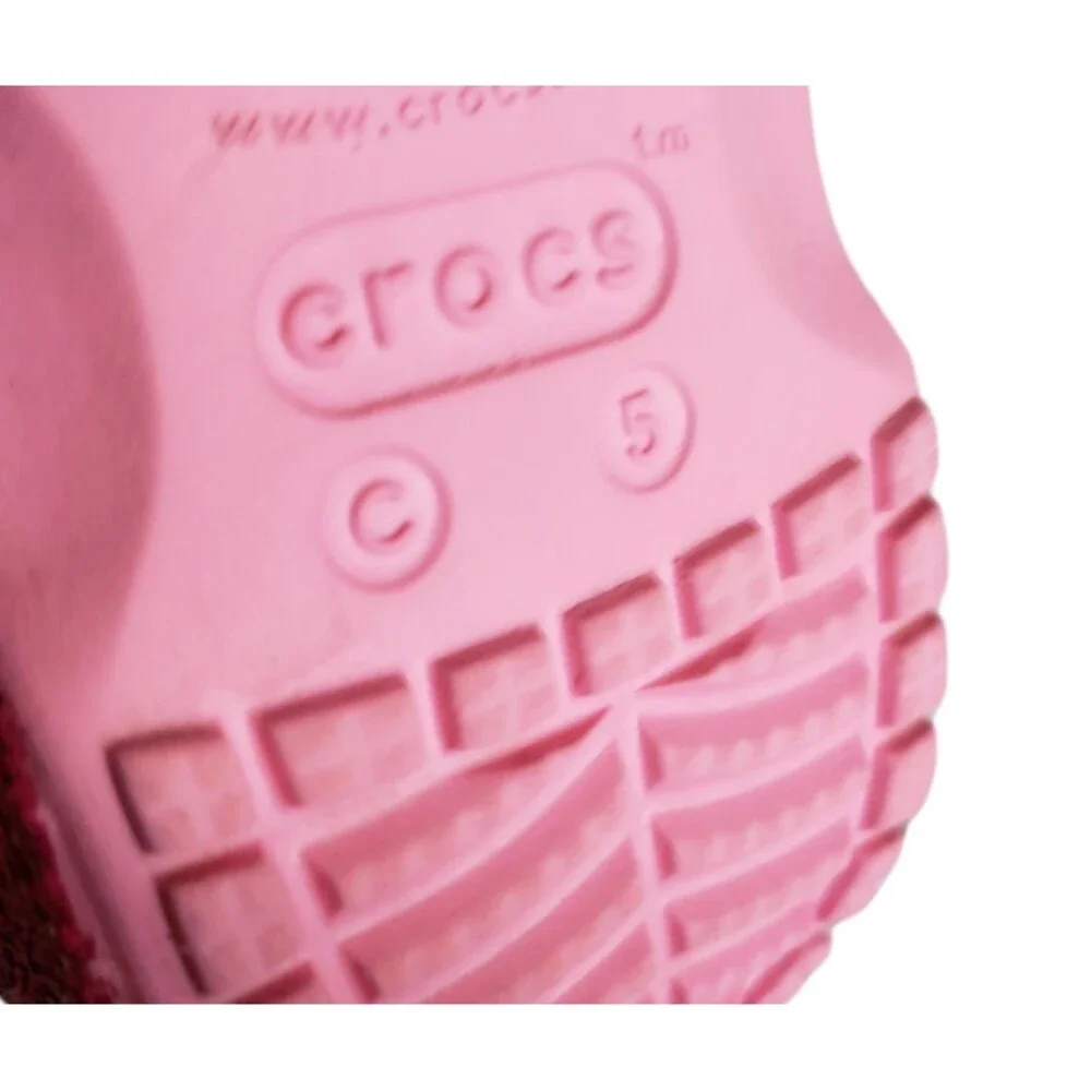 Crocs Baya Little Girls Glitter Clog Size C 5 Pink Stylish Comfortable